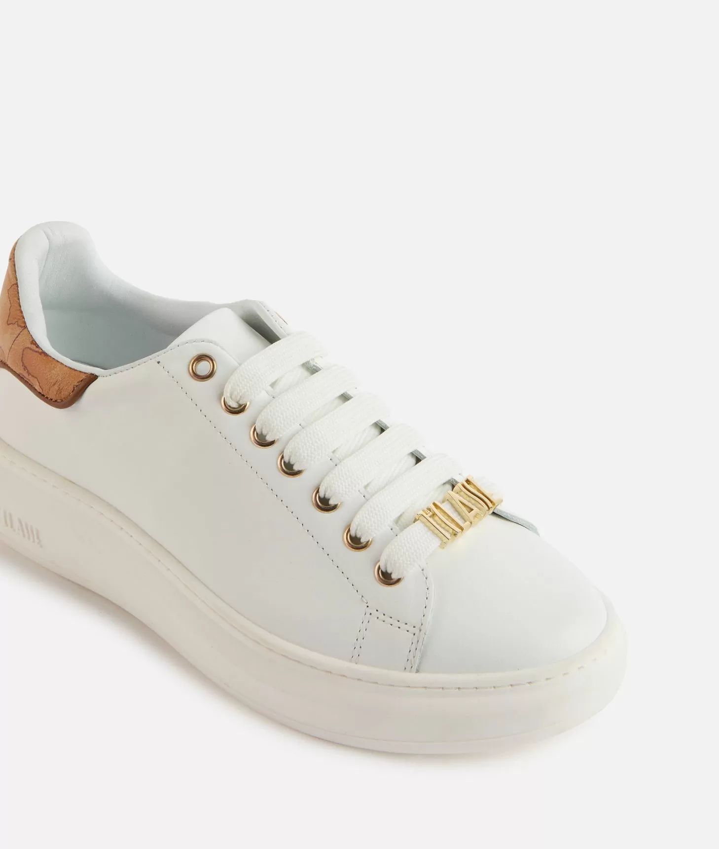 Alviero Martini 1a Classe Sneakers TR Light In Pelle Liscia Con Passalaccio 1ᴬ Classe Bianche