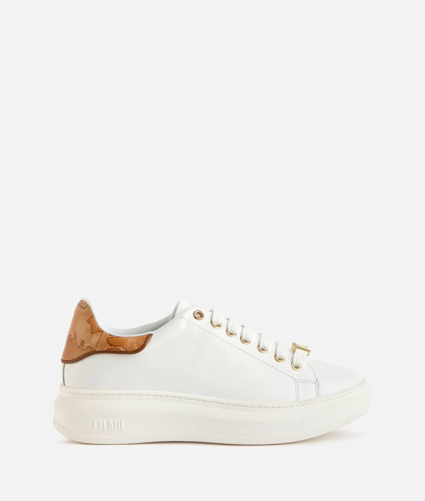 Alviero martini 1a classe Sneakers TR light in pelle liscia con passalaccio 1ᴬ Classe Bianche