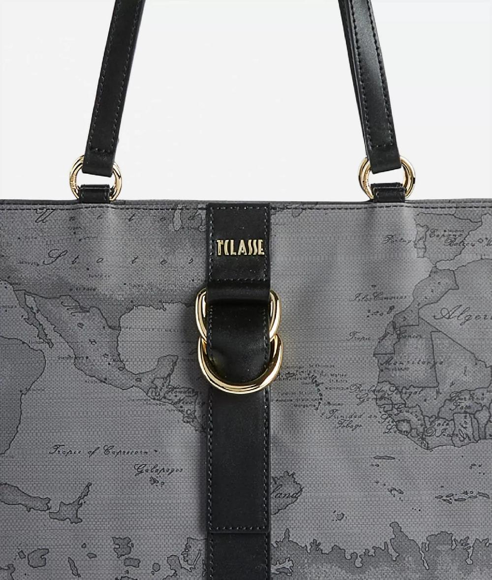 Alviero Martini 1a Classe Social Soft Borsa Shopping Grigio Scuro