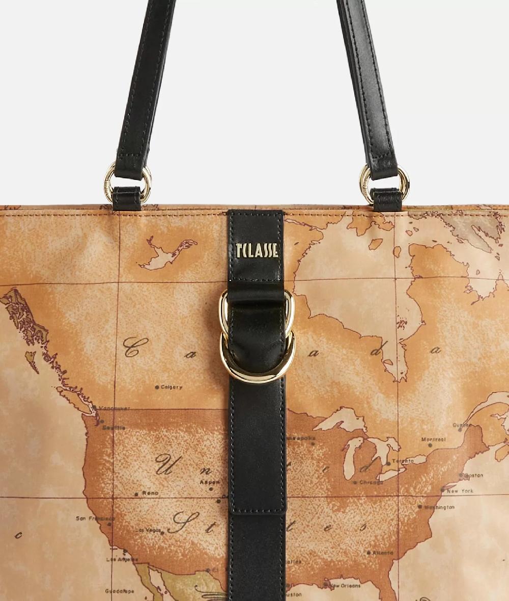 Alviero Martini 1a Classe Social Soft Borsa Shopping Nera