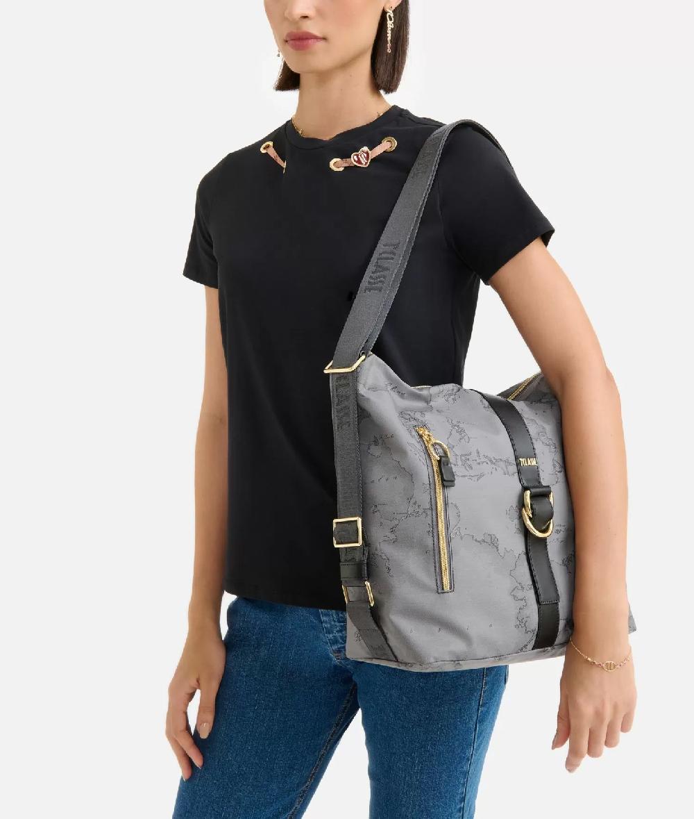 Alviero Martini 1a Classe Social Soft Borsa Sottospalla Doppia Portabilità Grigio Scuro