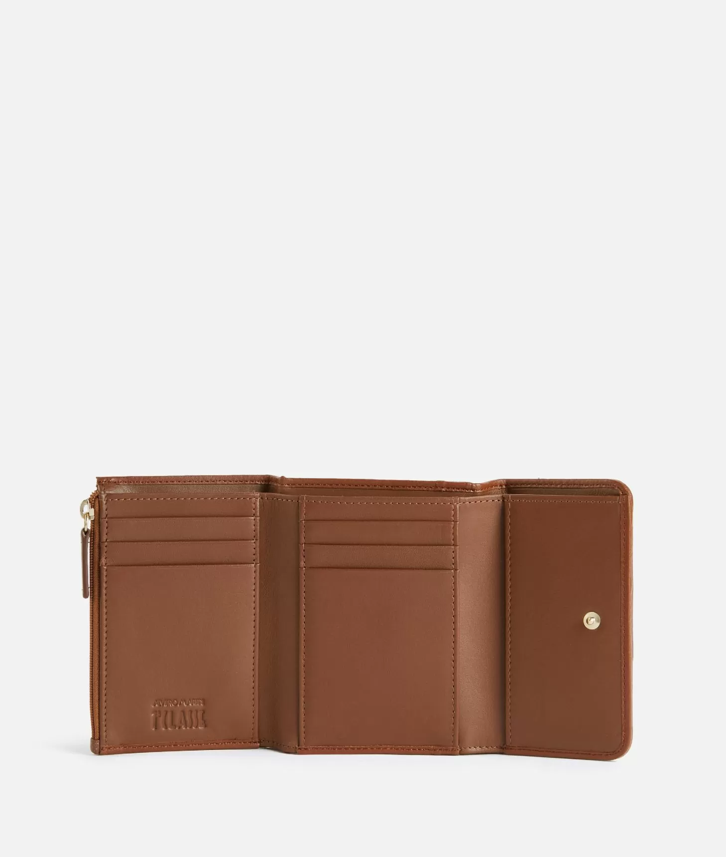 Alviero Martini 1a Classe Social Soft Portafoglio Bifolder Piccolo Castagna