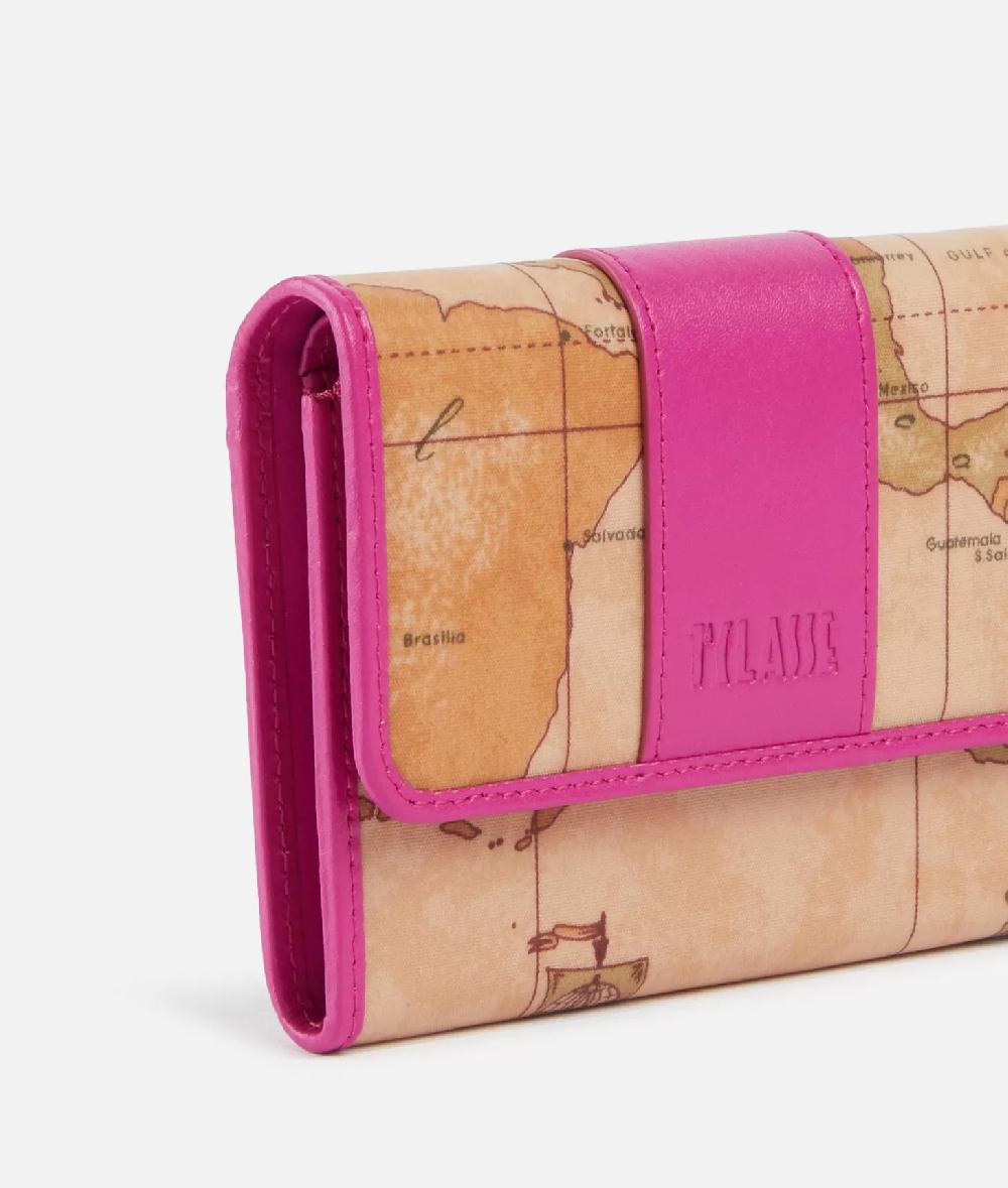 Alviero Martini 1a Classe Social Soft Portafoglio Bifolder Piccolo Ciclamino