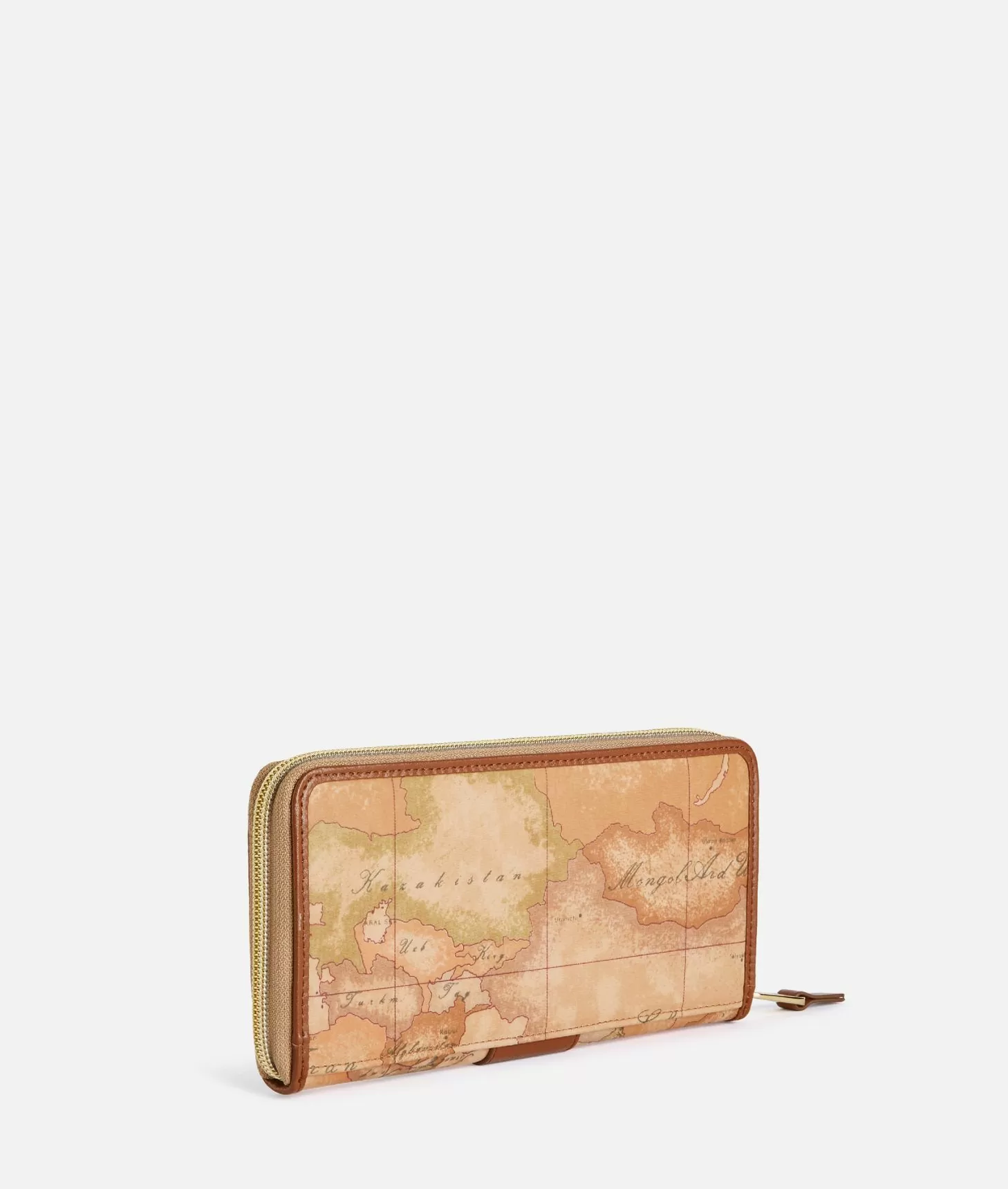 Alviero Martini 1a Classe Social Soft Portafoglio Zip Around Castagna