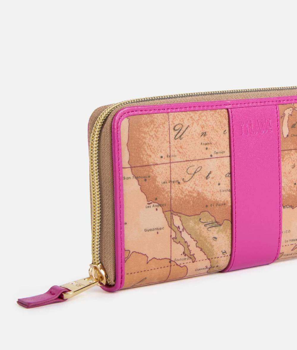 Alviero Martini 1a Classe Social Soft Portafoglio Zip Around Ciclamino