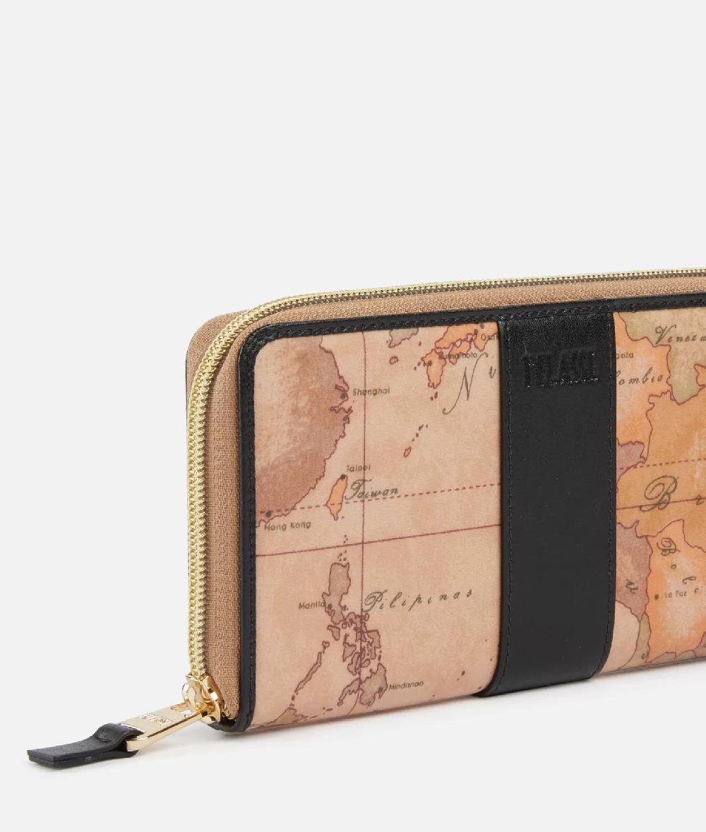 Alviero Martini 1a Classe Social Soft Portafoglio Zip Around Nero