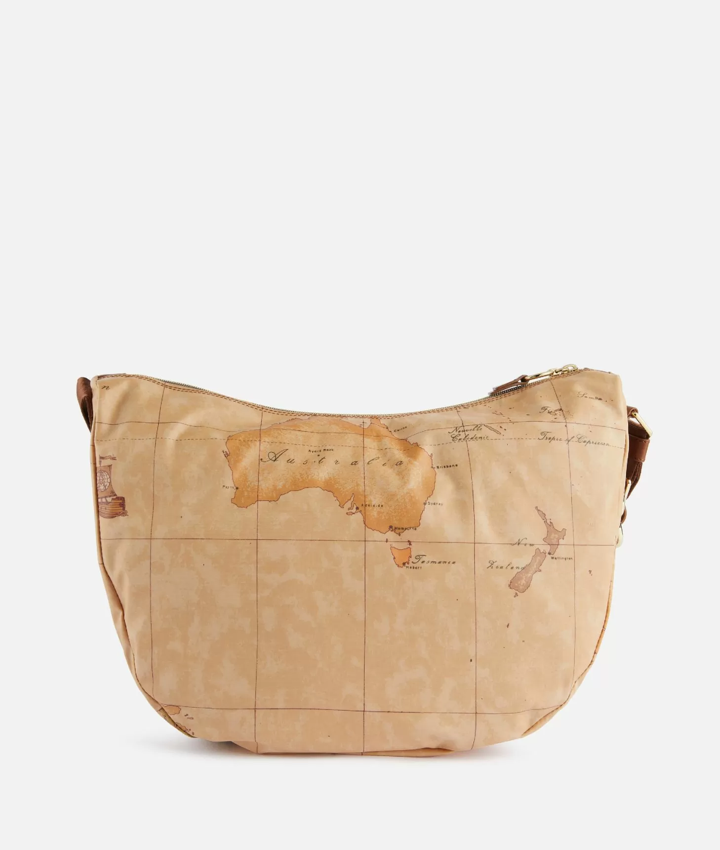 Alviero Martini 1a Classe Social Soft Tracolla A Mezzaluna Grande Castagna