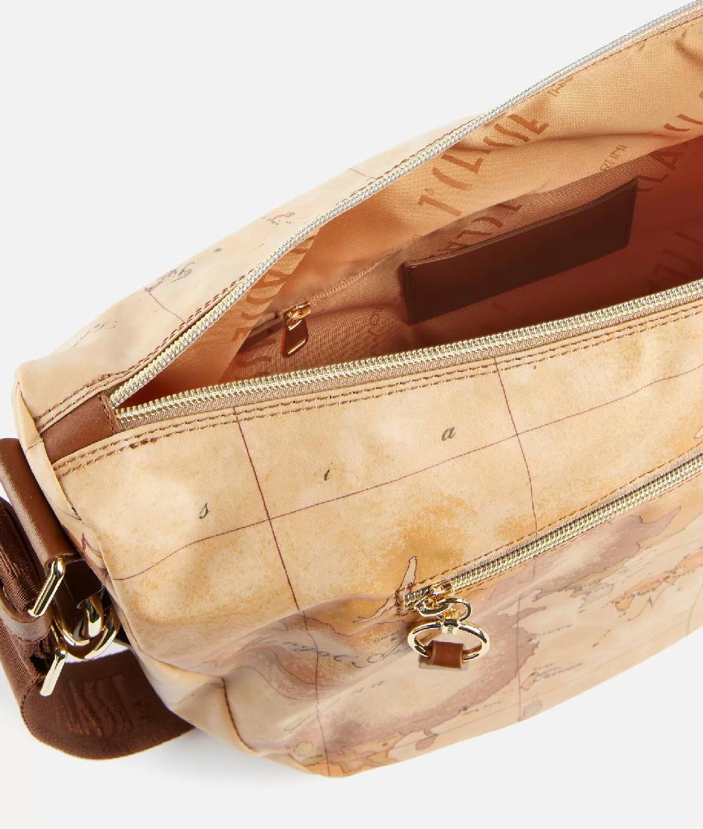 Alviero Martini 1a Classe Social Soft Tracolla A Mezzaluna Grande Castagna