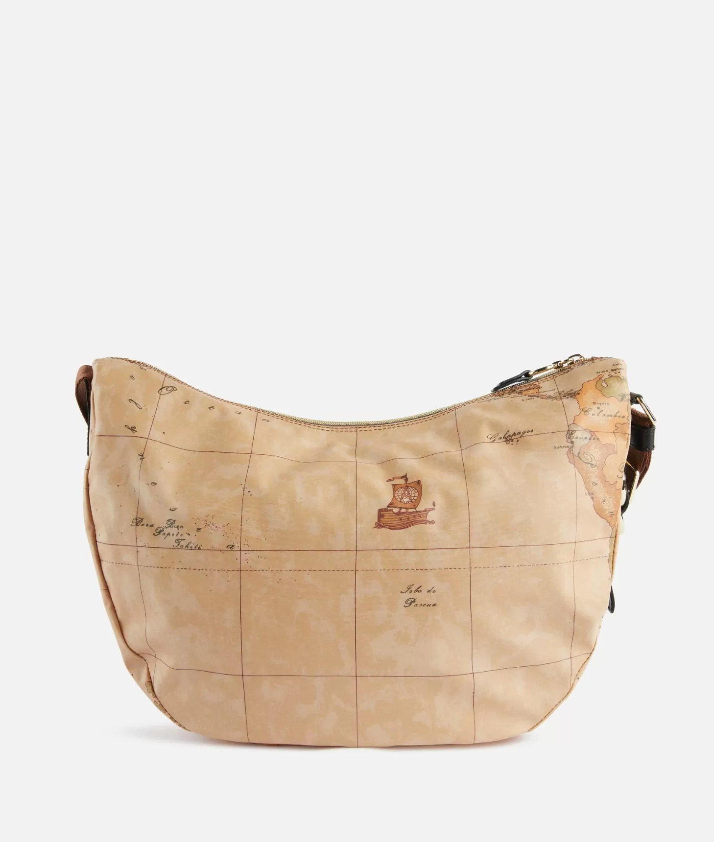 Alviero Martini 1a Classe Social Soft Tracolla A Mezzaluna Grande Nera