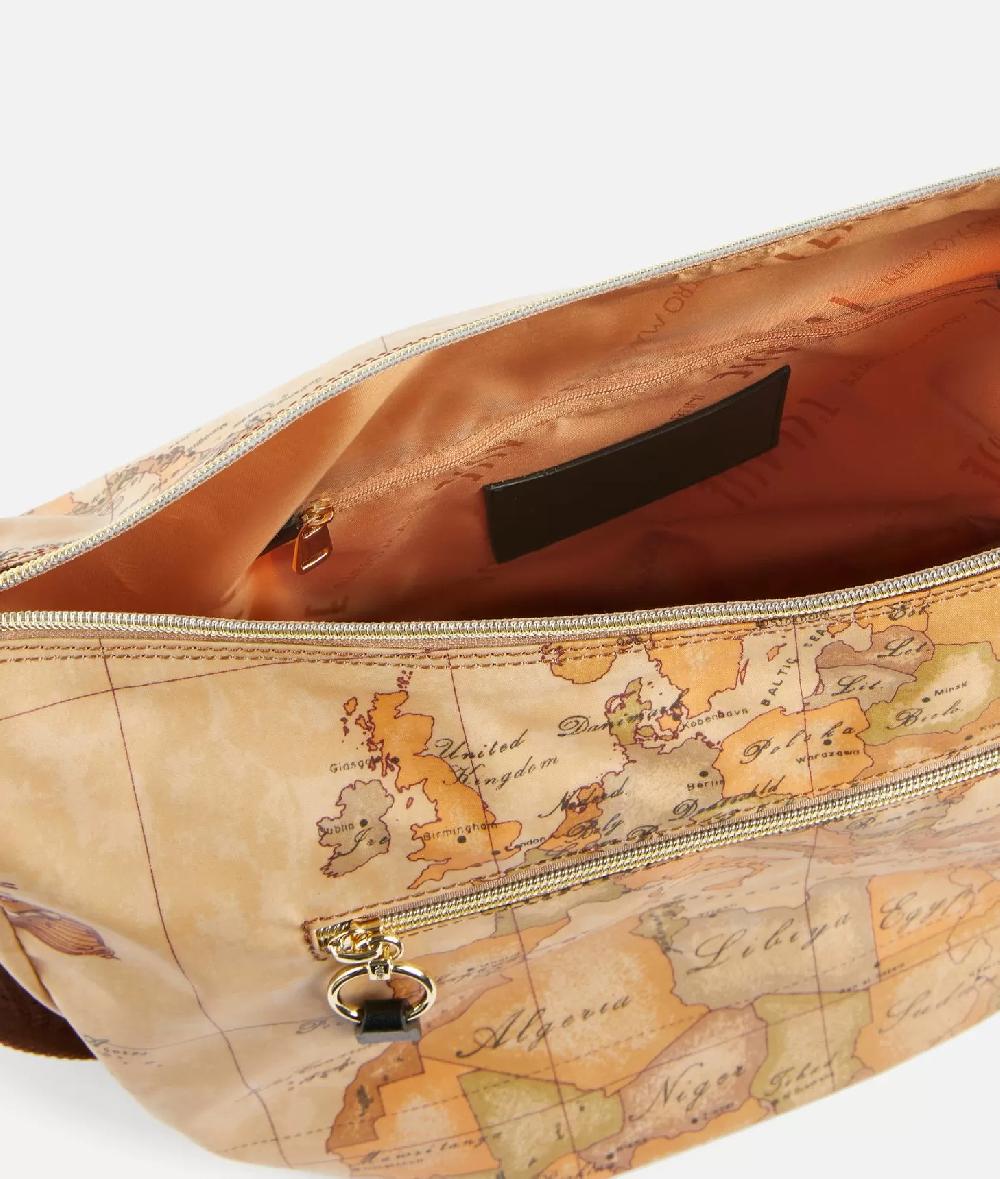 Alviero Martini 1a Classe Social Soft Tracolla A Mezzaluna Grande Nera