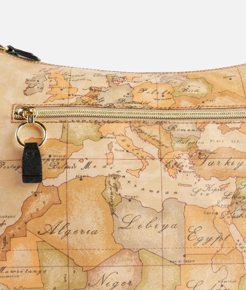 Alviero Martini 1a Classe Social Soft Tracolla A Mezzaluna Grande Nera