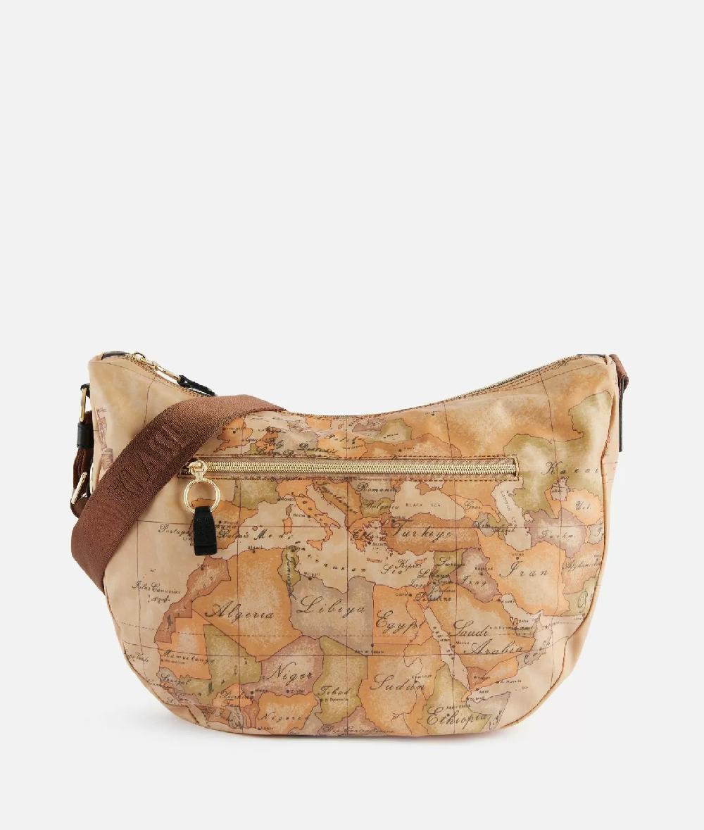 Alviero martini 1a classe Social Soft tracolla a mezzaluna grande Nera