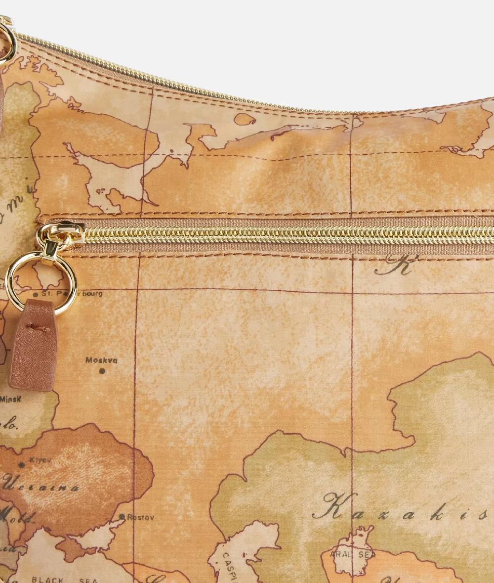 Alviero Martini 1a Classe Social Soft Tracolla A Mezzaluna Media Castagna