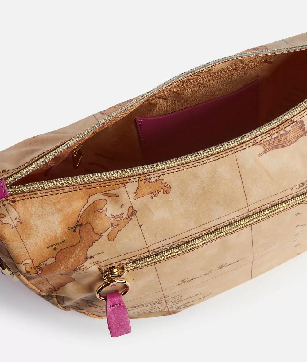 Alviero Martini 1a Classe Social Soft Tracolla A Mezzaluna Media Ciclamino