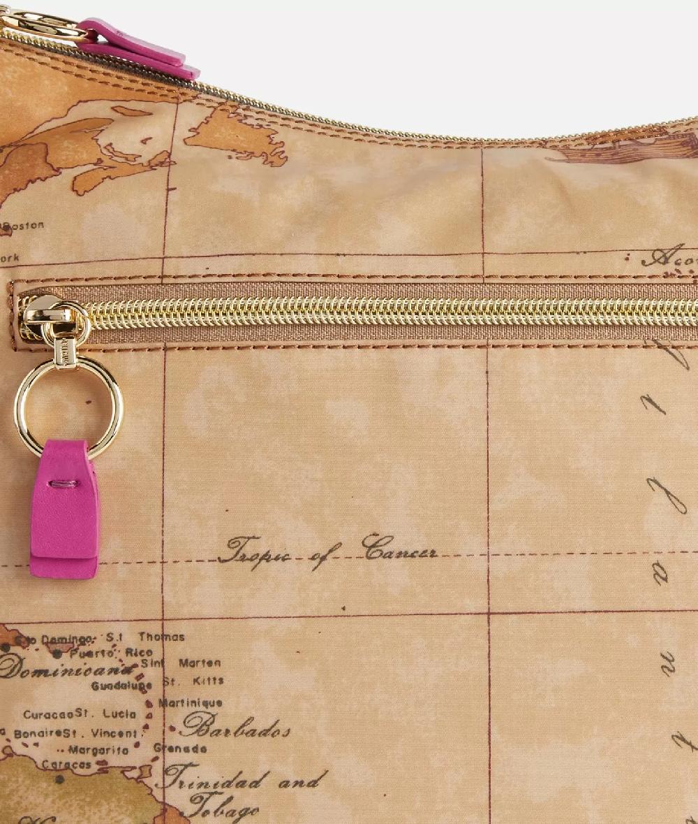 Alviero Martini 1a Classe Social Soft Tracolla A Mezzaluna Media Ciclamino