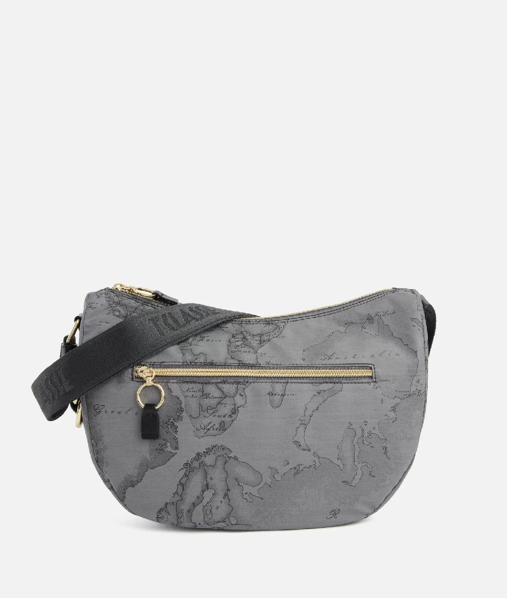 Alviero martini 1a classe Social Soft tracolla a mezzaluna media Grigio Scuro