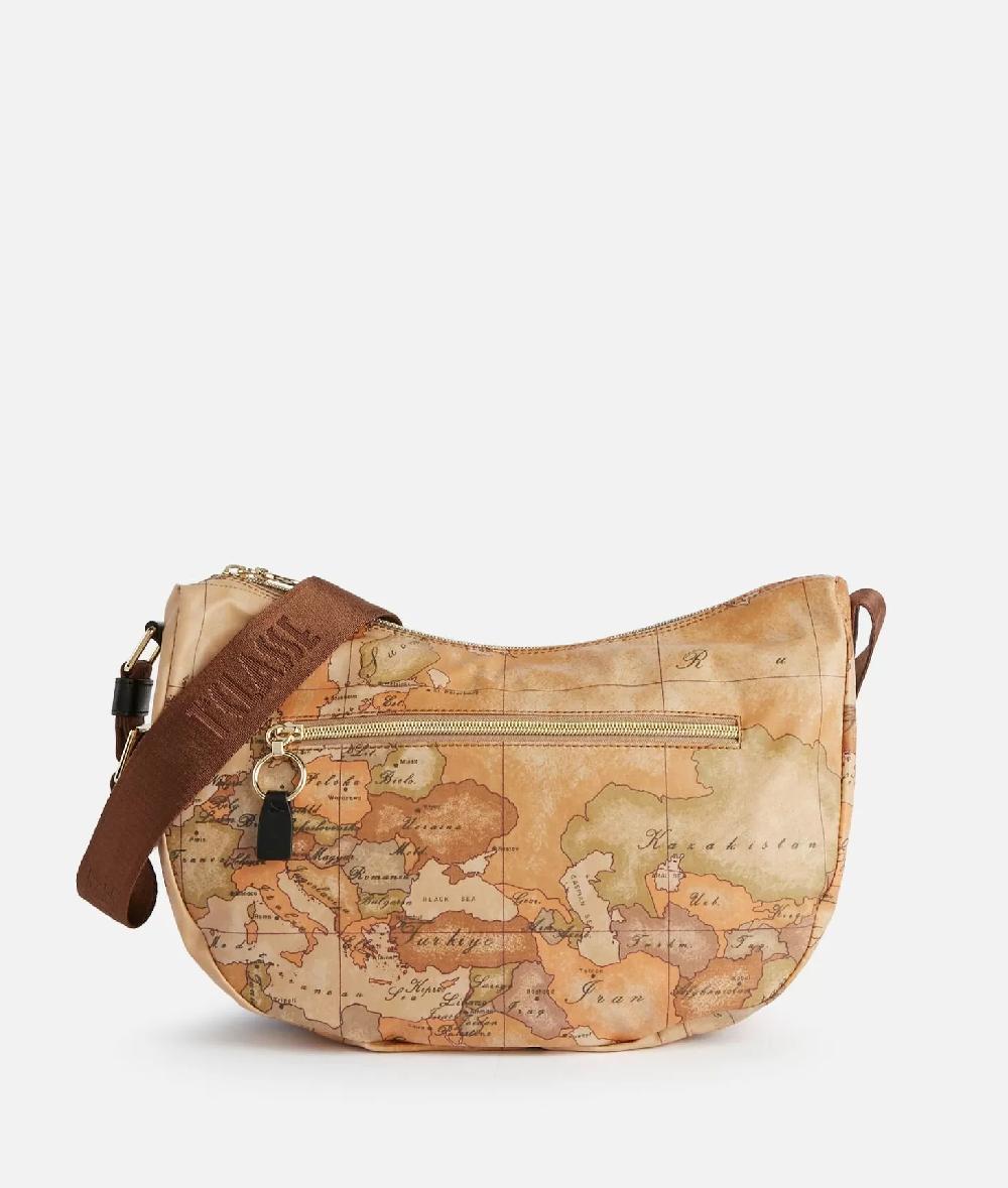 Alviero martini 1a classe Social Soft tracolla a mezzaluna media Nera