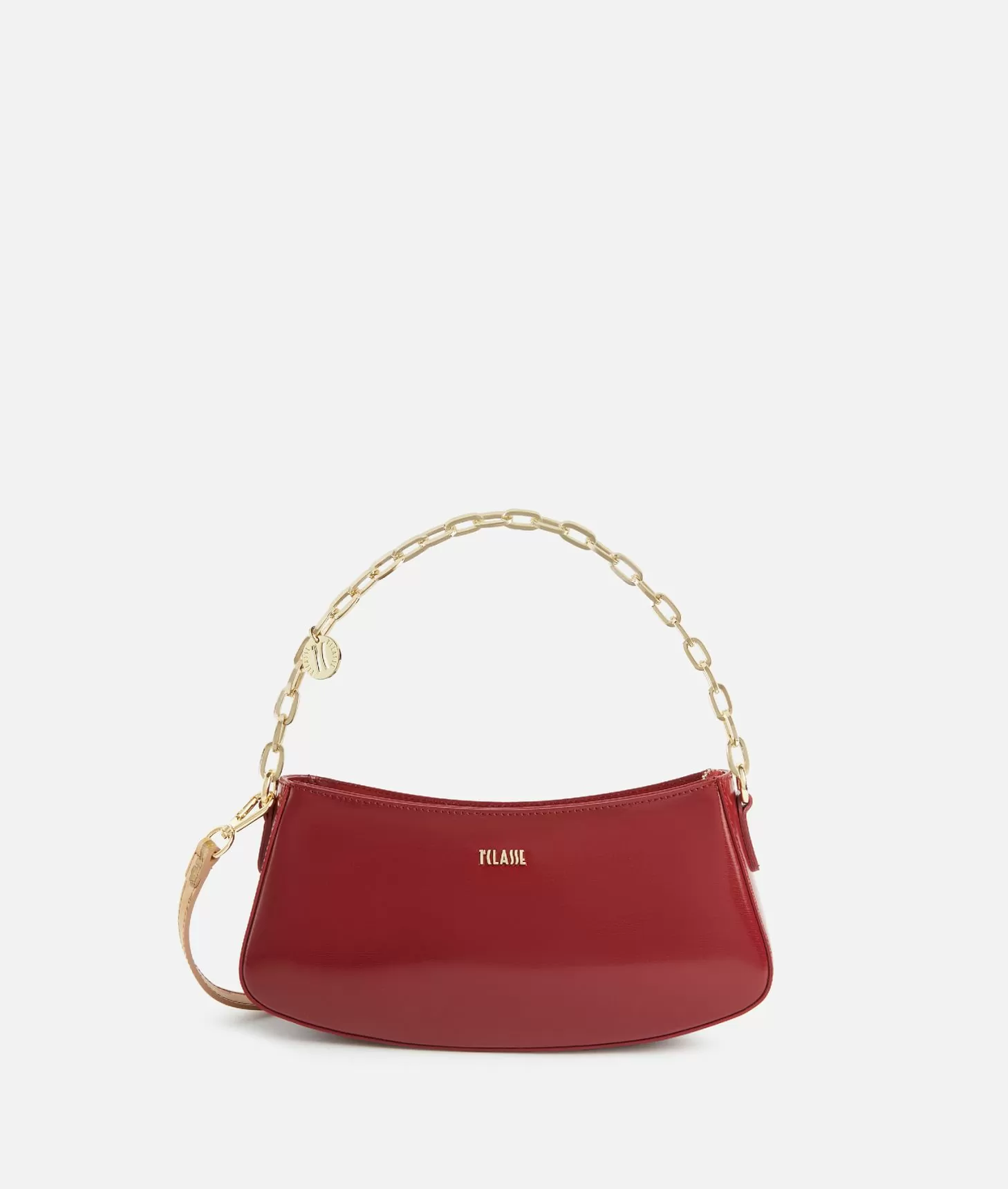 Alviero martini 1a classe Space Bag tracolla con catena Lampone