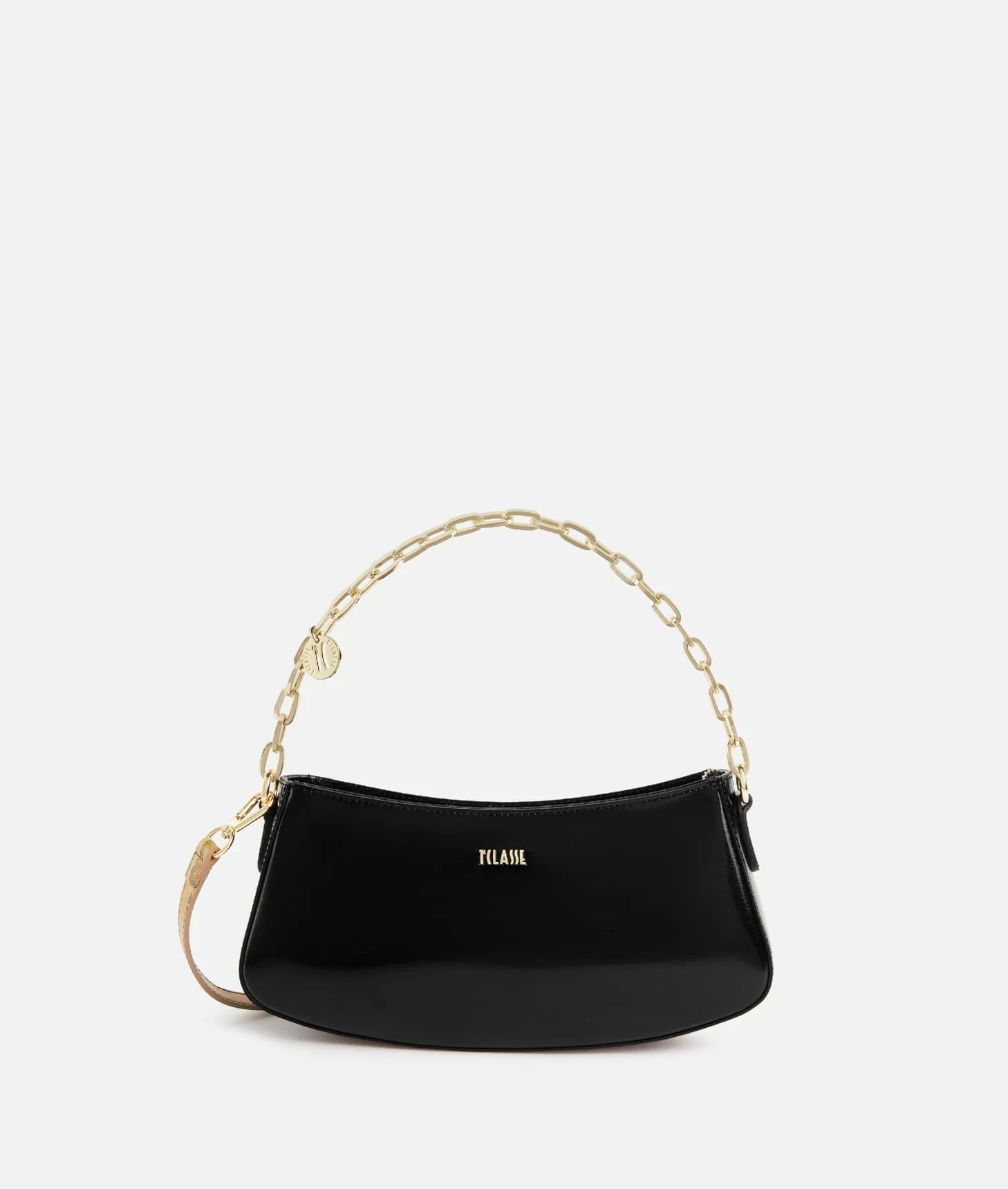 Alviero martini 1a classe Space Bag tracolla con catena Nera