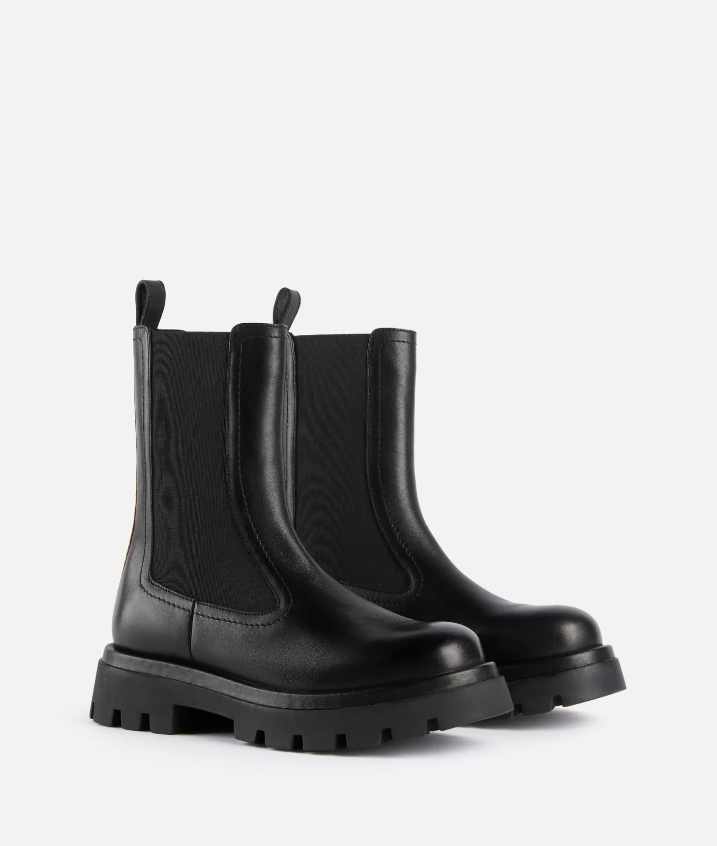 Alviero Martini 1a Classe Stivaletti In Pelle Liscia Con Elastici E Bottoncino 1C Neri