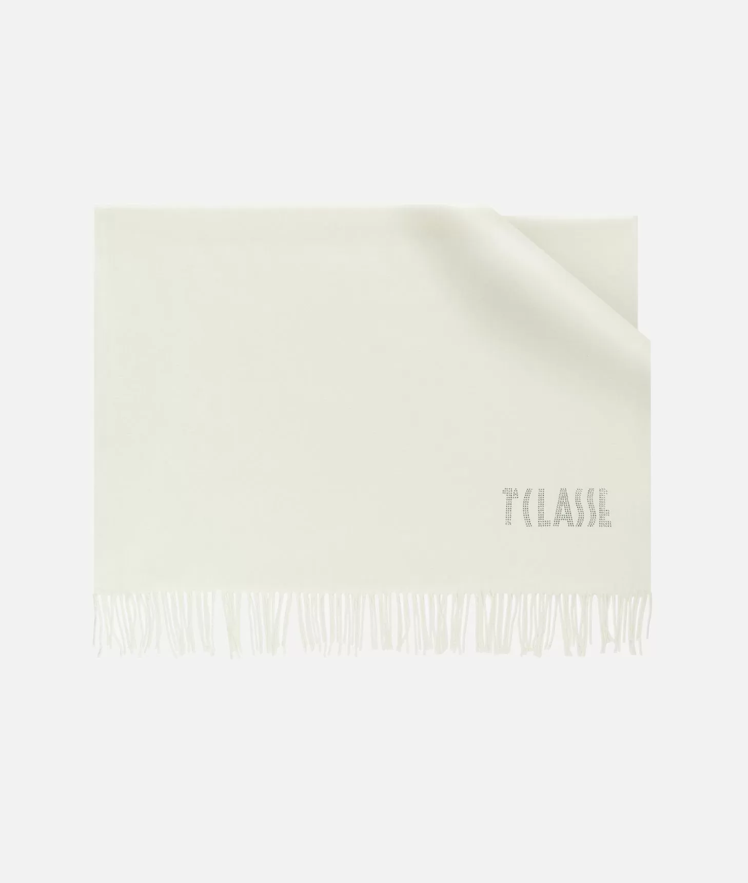 Alviero martini 1a classe Stola con logo in strass 72x175 Bianco Latte