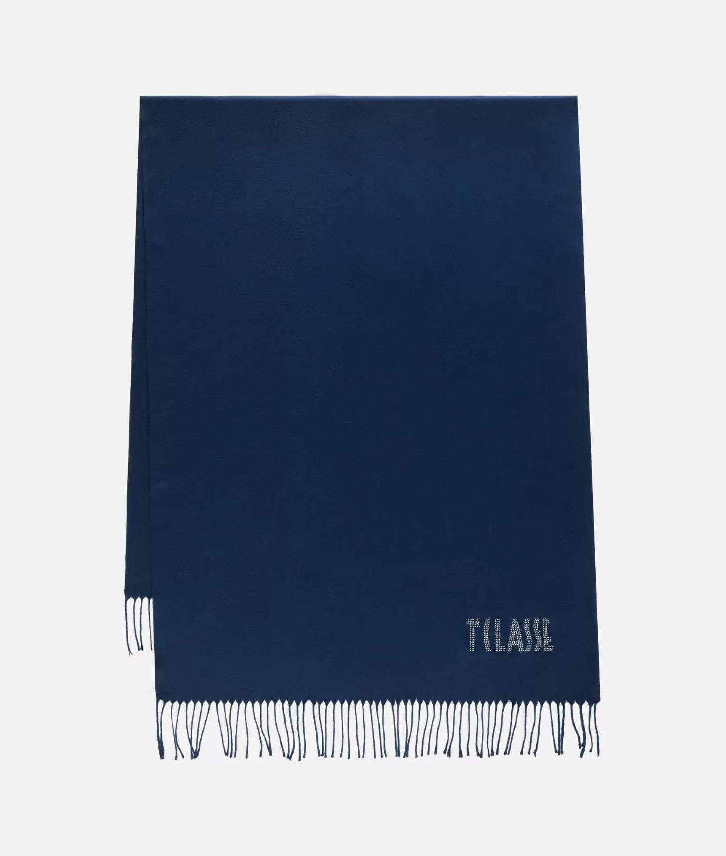 Alviero Martini 1a Classe Stola Con Logo In Strass 72x175 Blu Navy
