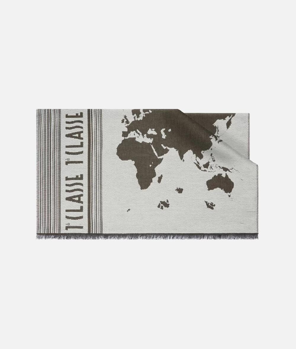 Alviero martini 1a classe Stola Geo Pieno con logo 80x180 Cuoio