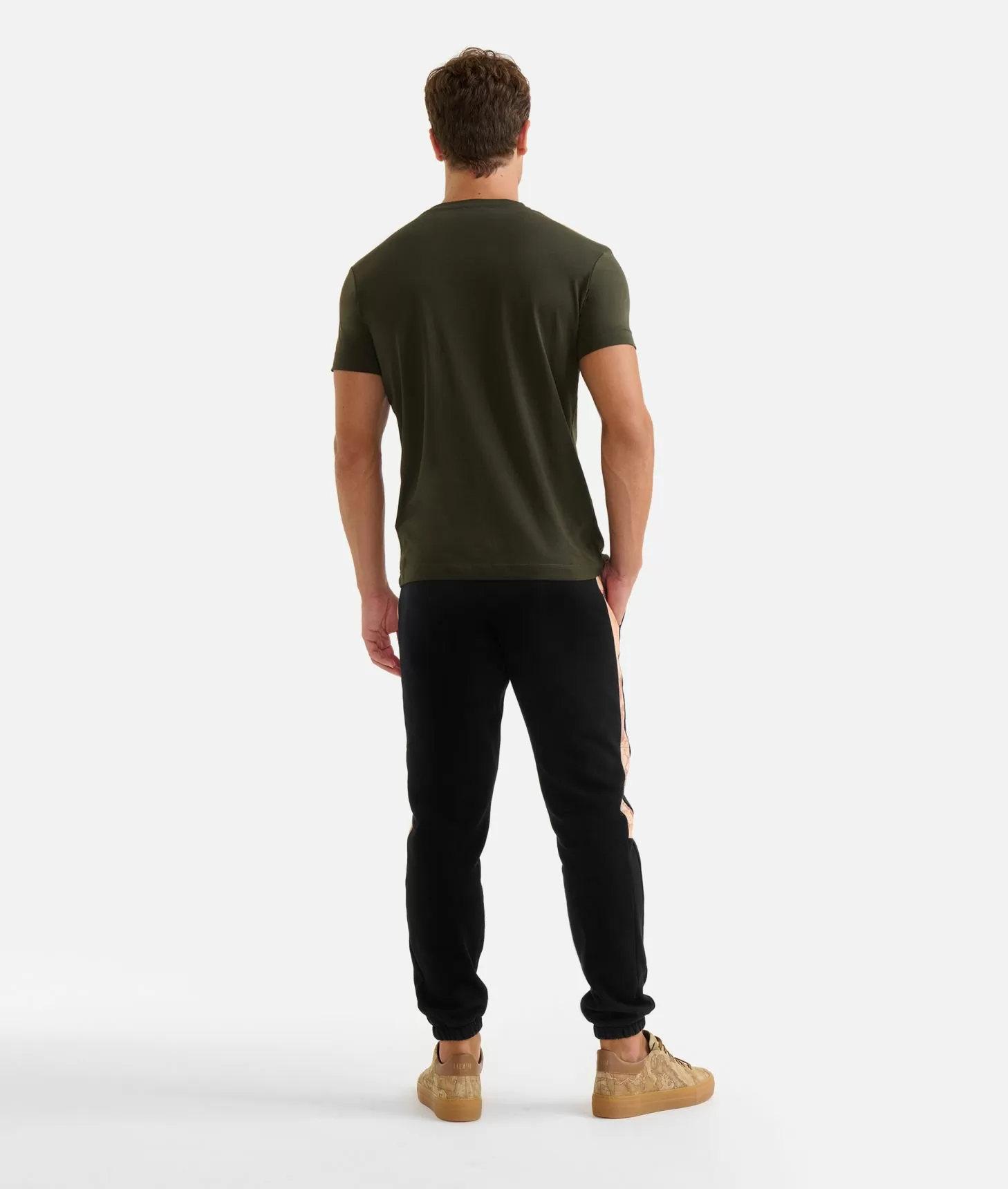 Alviero Martini 1a Classe T-shirt In Cotone Con Dettagli Spalle Verde Militare