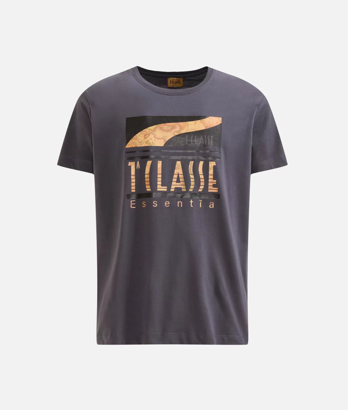 Alviero Martini 1a Classe T-shirt In Cotone Con Logo 1ᴬ Classe Essentia Piombo