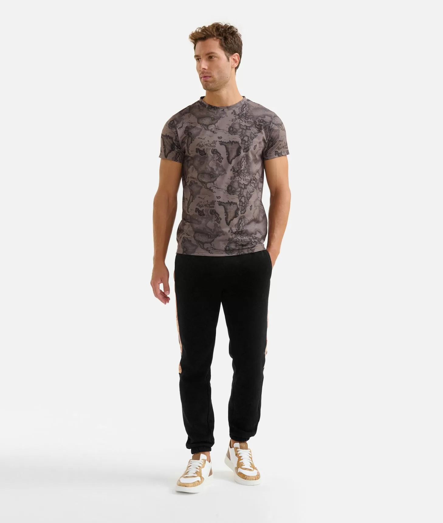 Alviero martini 1a classe T-shirt stampa Geo Military Verde