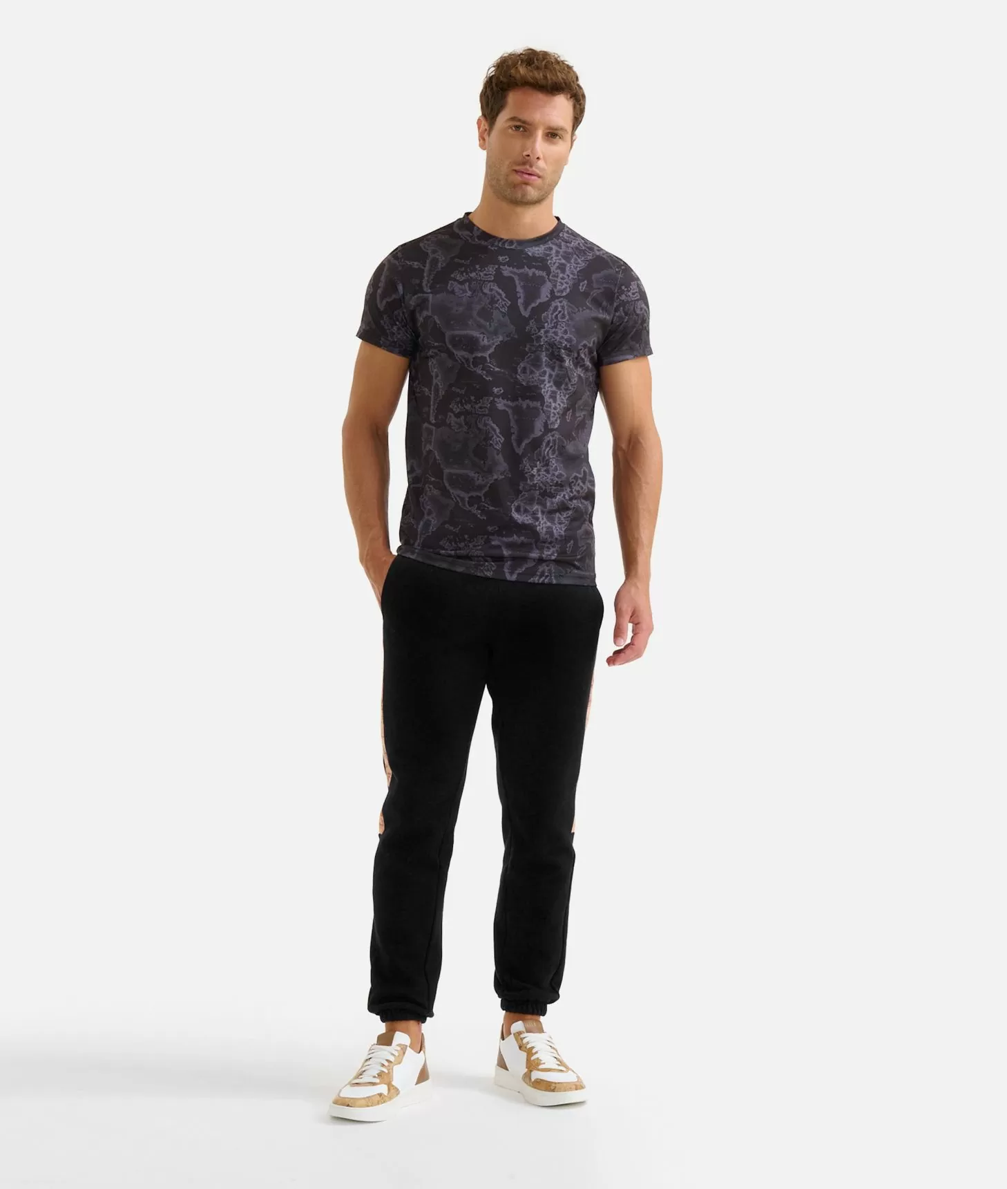Alviero martini 1a classe T-shirt stampa Geo Night Nera