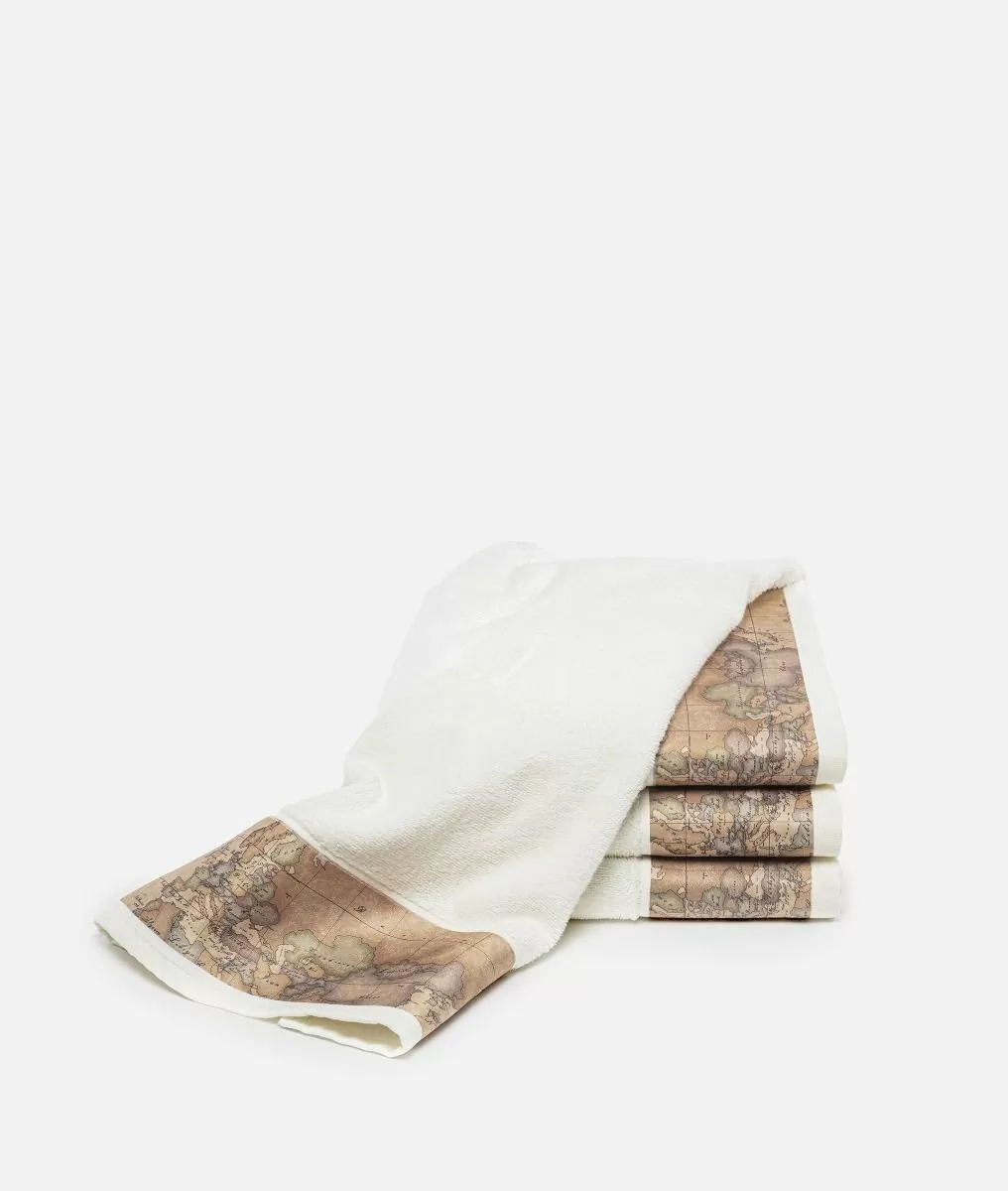 Alviero martini 1a classe Telo bagno in spugna di cotone Avorio