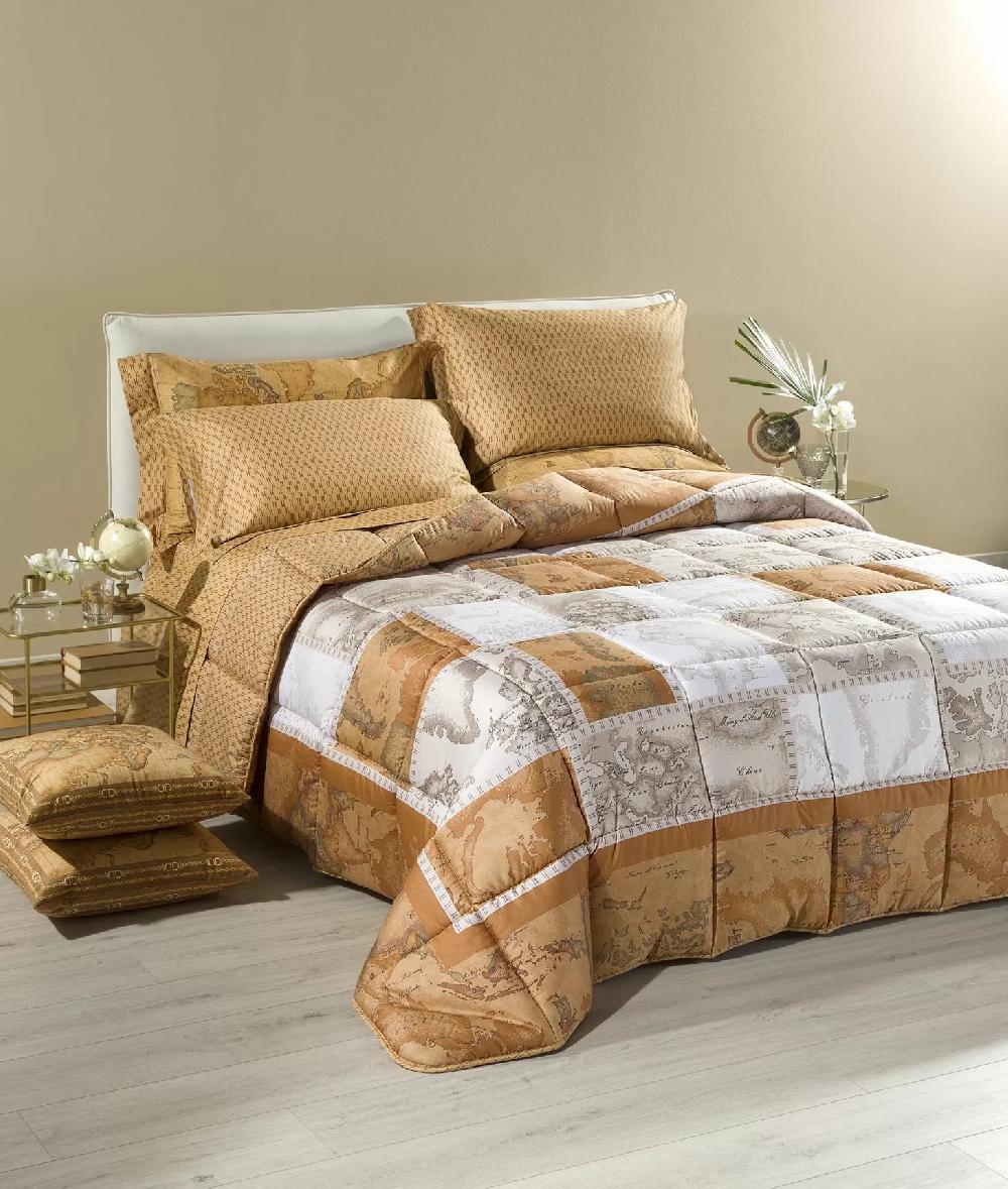 Alviero martini 1a classe Trapunta in raso di cotone stampa Geo Patchwork
