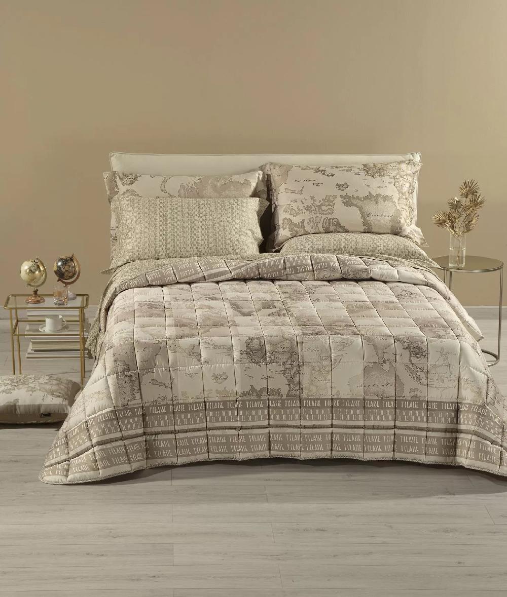 Alviero Martini 1a Classe Trapunta Leggera In Raso Di Cotone Stampa Geo Safari Patchwork