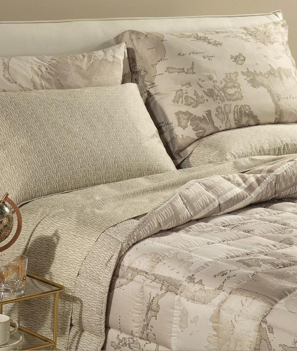 Alviero Martini 1a Classe Trapunta Leggera In Raso Di Cotone Stampa Geo Safari Patchwork