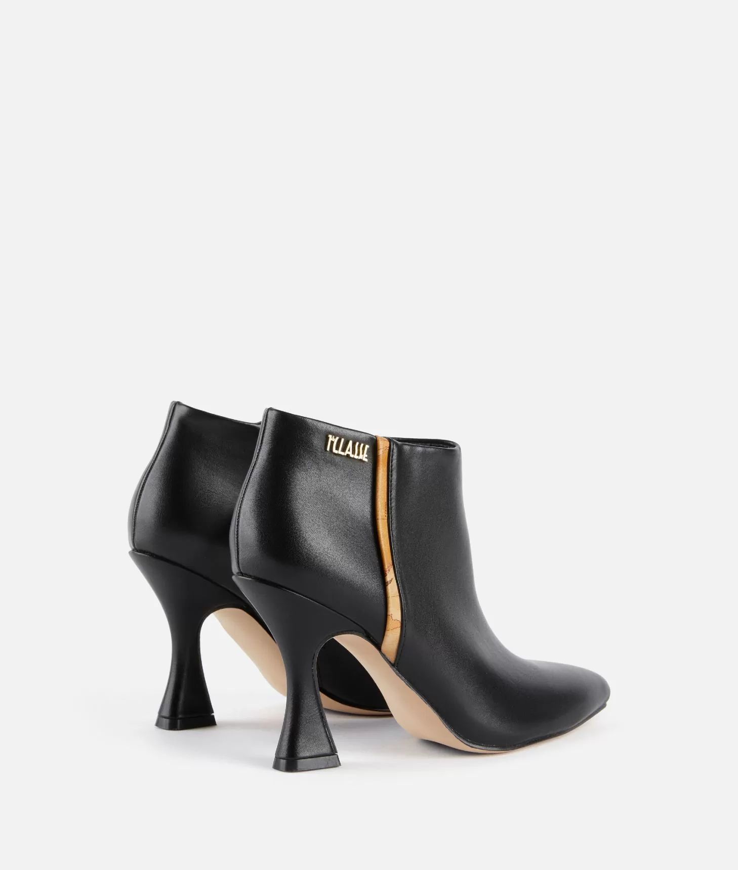 Alviero Martini 1a Classe Tronchetti In Eco Nappa Liscia Con Tacco E Logo 1ᴬ Classe Neri