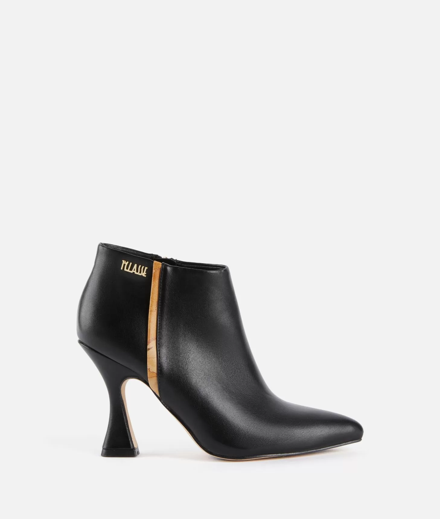 Alviero martini 1a classe Tronchetti in eco nappa liscia con tacco e logo 1ᴬ Classe Neri