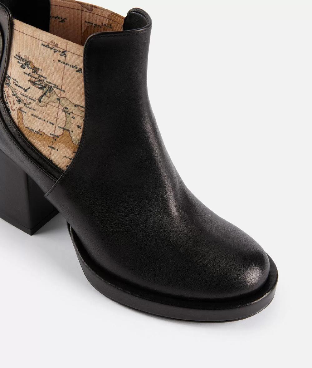 Alviero Martini 1a Classe Tronchetti In Nappa Liscia Con Elastici Geo Classic Neri