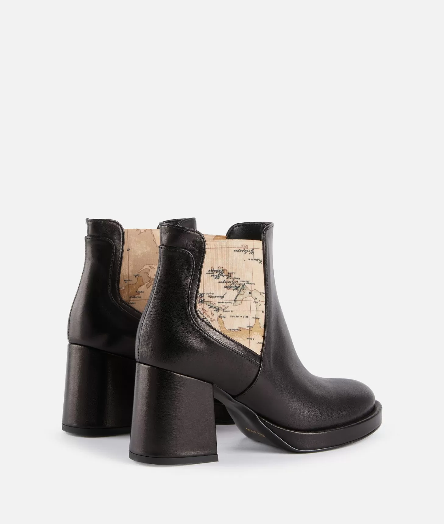 Alviero Martini 1a Classe Tronchetti In Nappa Liscia Con Elastici Geo Classic Neri