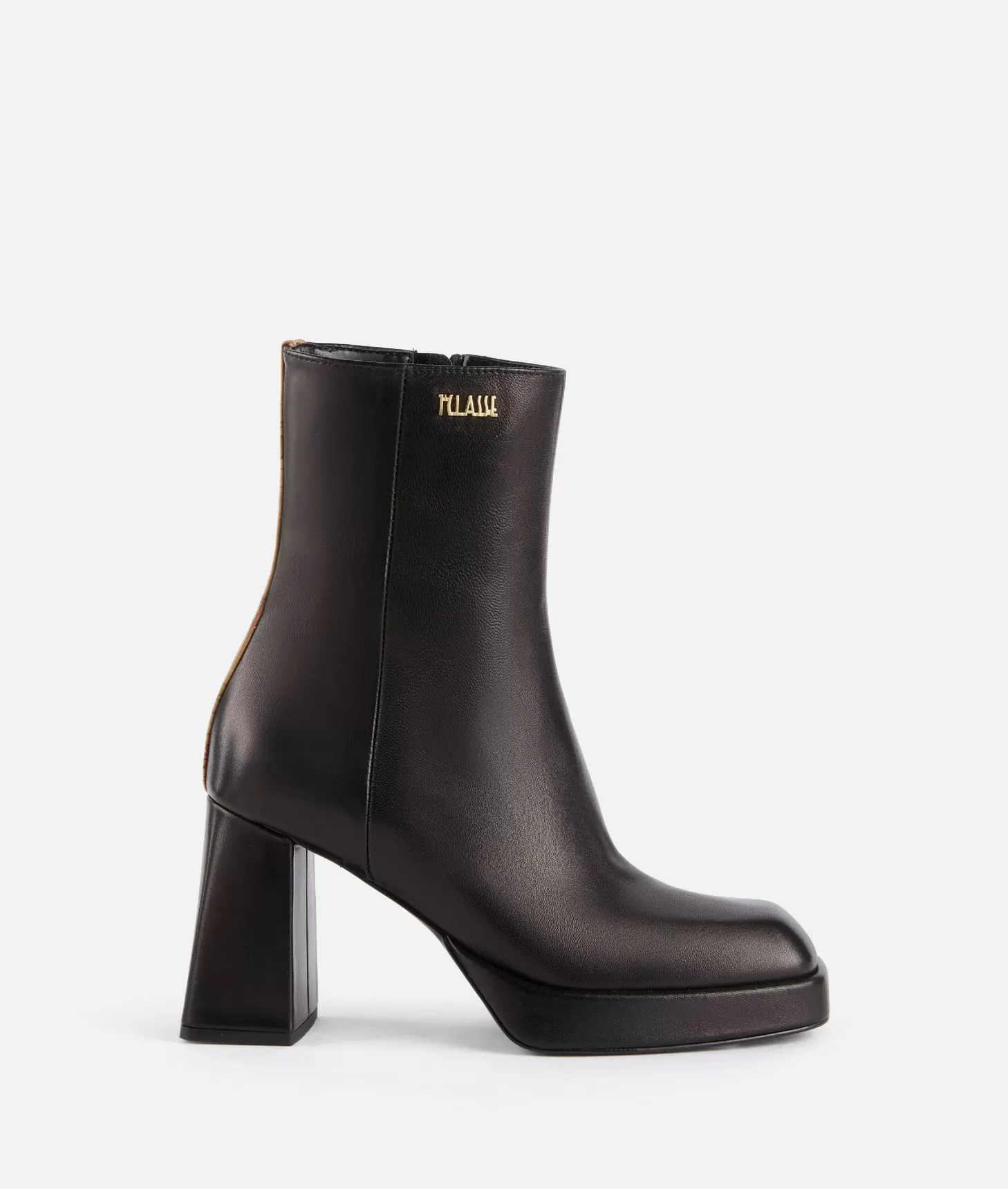 Alviero martini 1a classe Tronchetti in nappa liscia con plateau e logo 1ᴬ Classe Neri