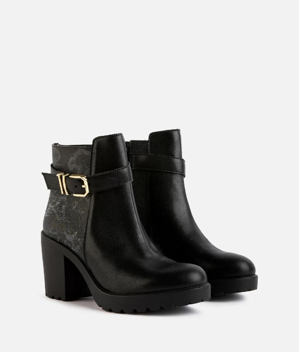 Alviero Martini 1a Classe Tronchetti In Pelle Liscia Con Inserto Geo Night Neri