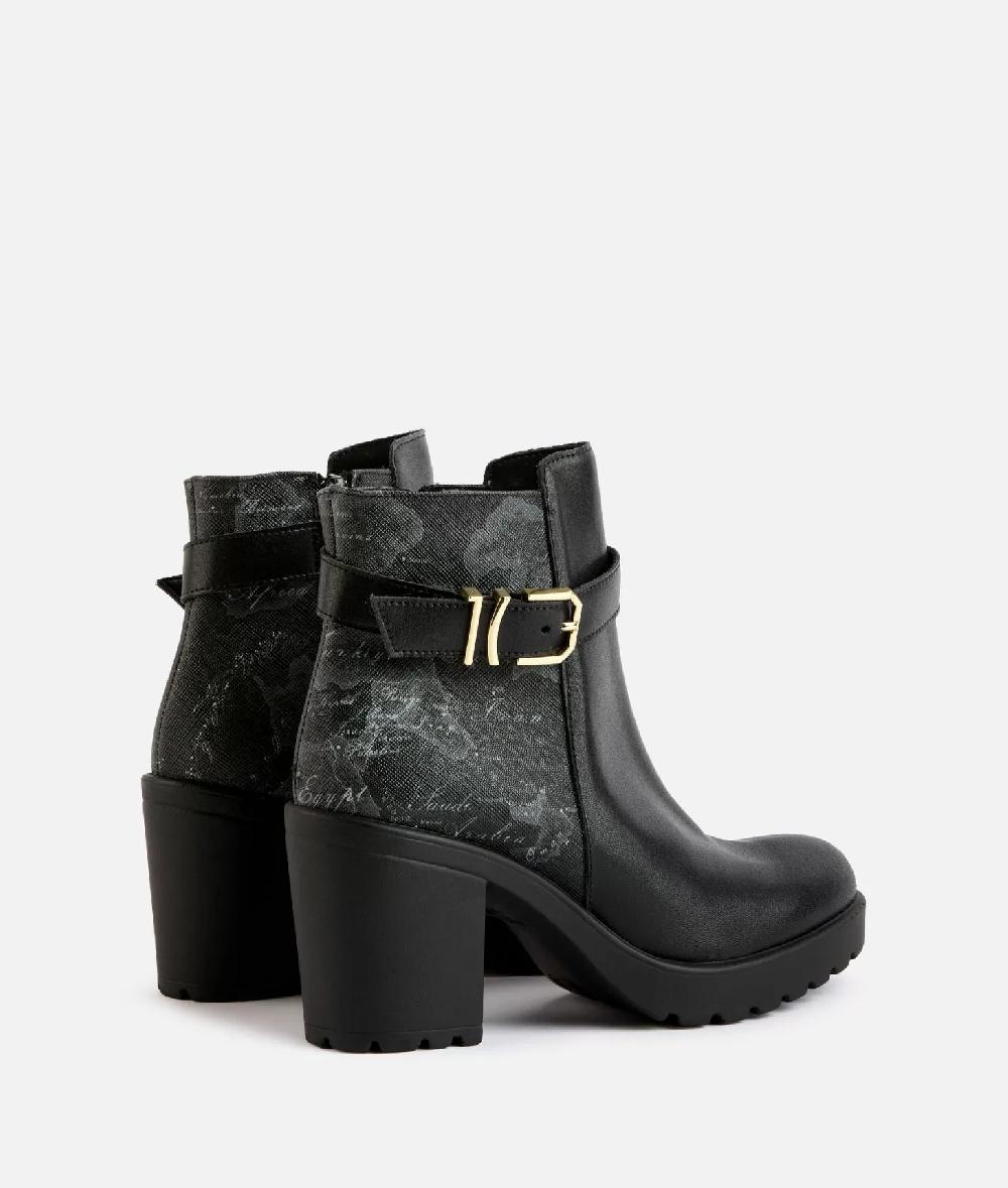 Alviero Martini 1a Classe Tronchetti In Pelle Liscia Con Inserto Geo Night Neri