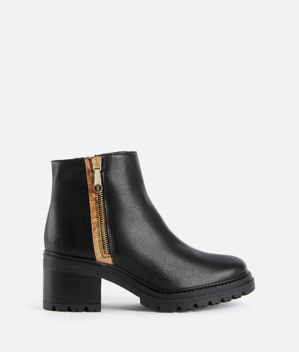 Alviero martini 1a classe Tronchetti in pelle liscia con zip 1C Neri