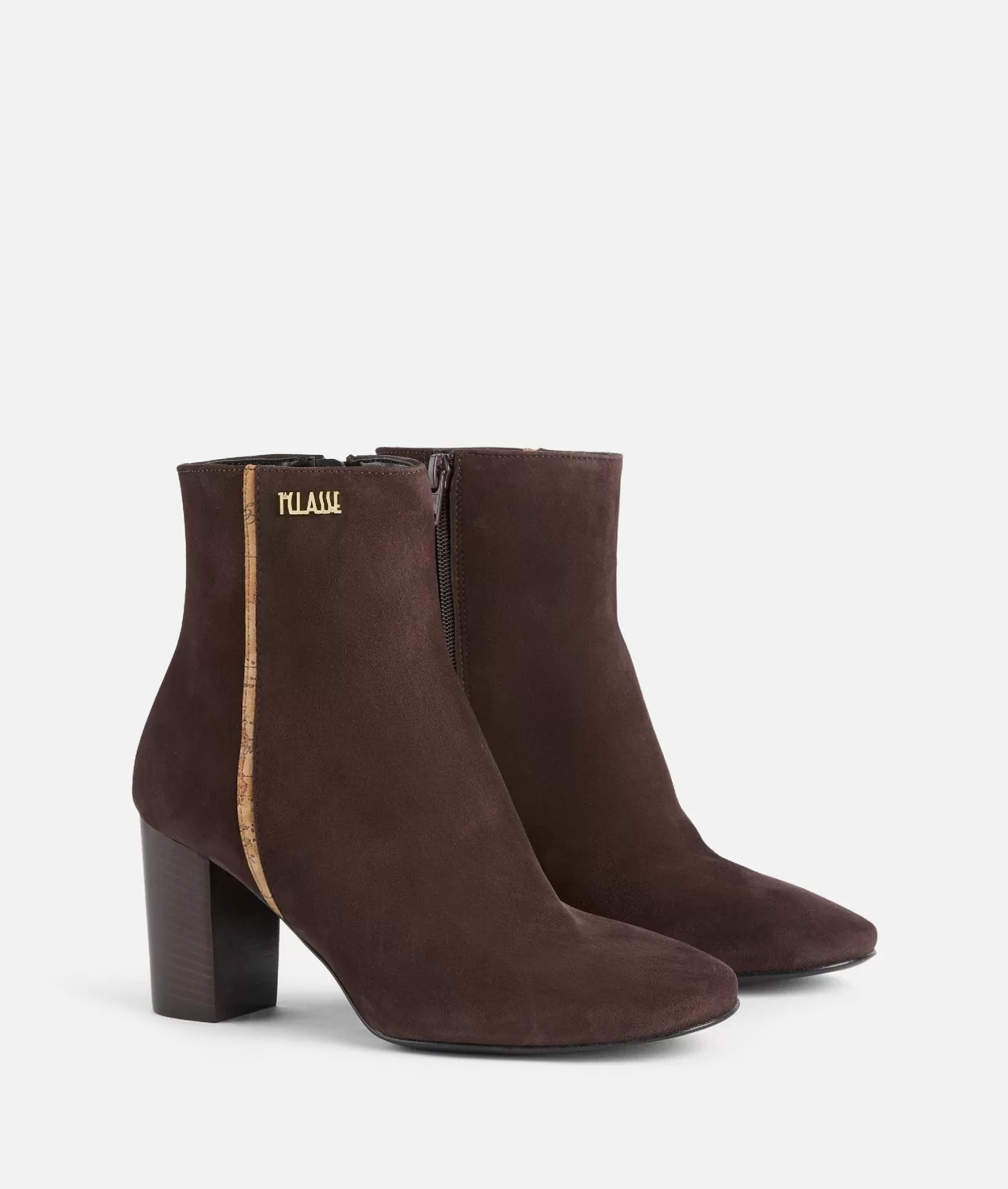 Alviero Martini 1a Classe Tronchetti In Pelle Scamosciata Con Logo 1ᴬ Classe Marroni