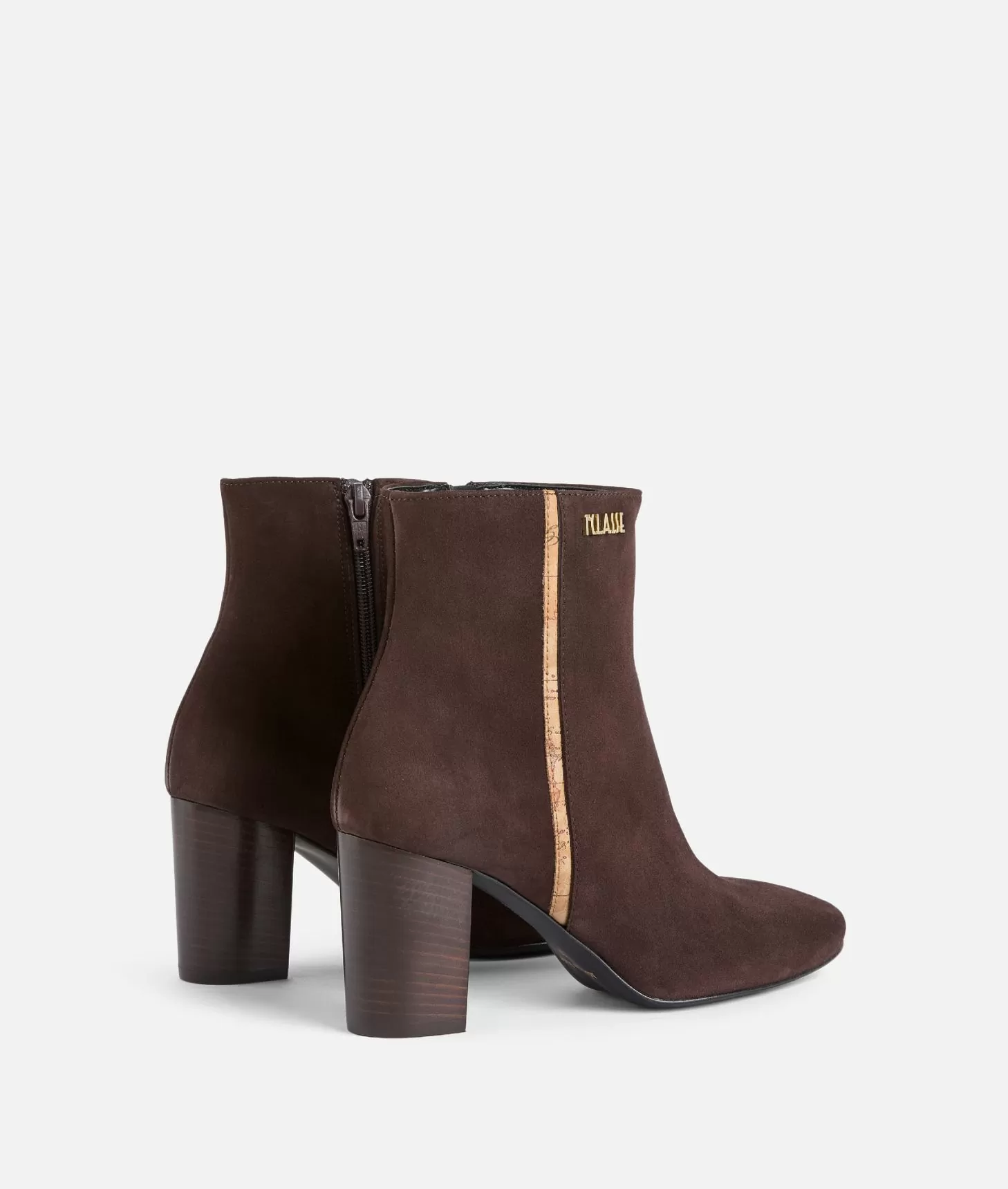 Alviero Martini 1a Classe Tronchetti In Pelle Scamosciata Con Logo 1ᴬ Classe Marroni