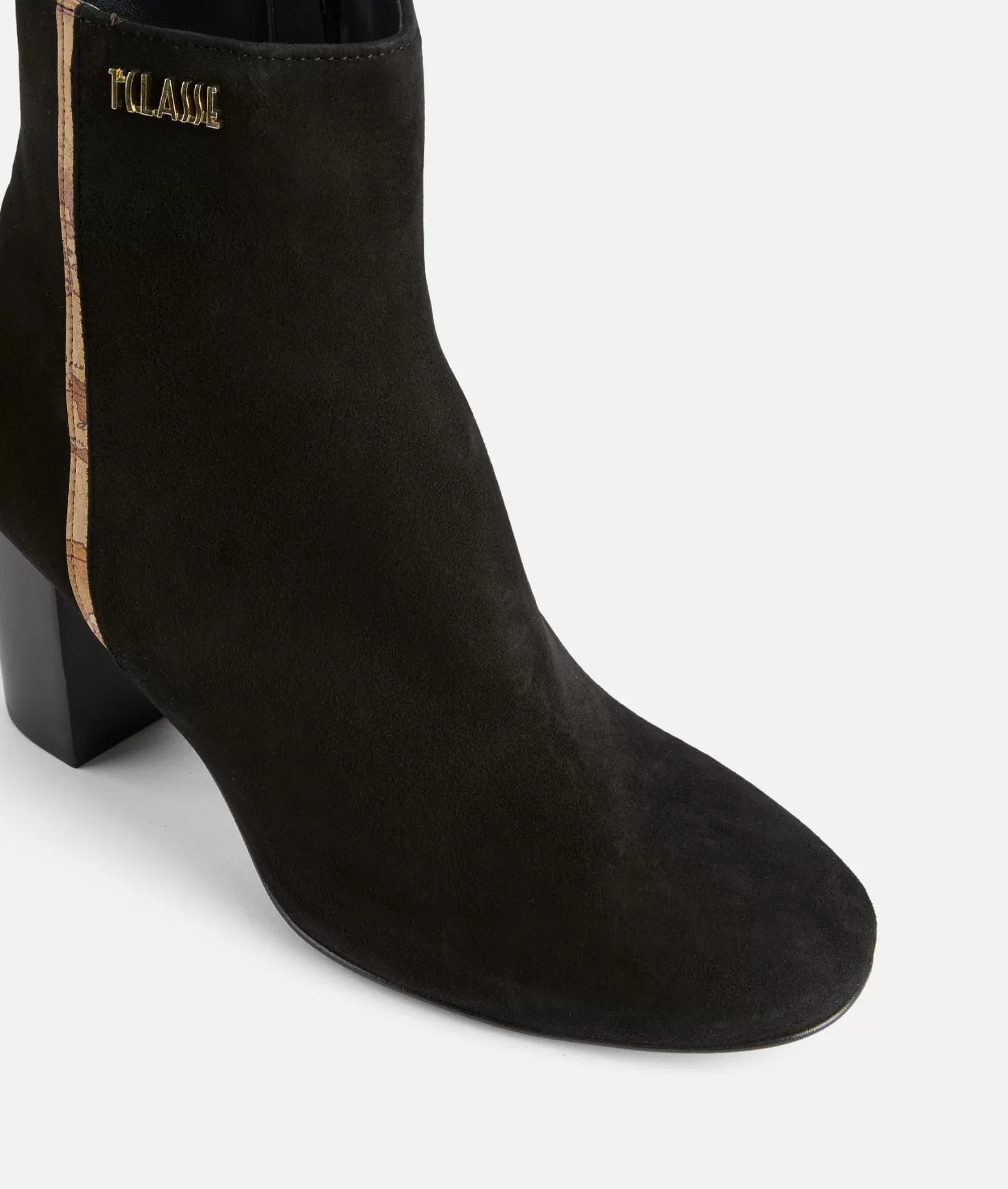 Alviero Martini 1a Classe Tronchetti In Pelle Scamosciata Con Logo 1ᴬ Classe Neri