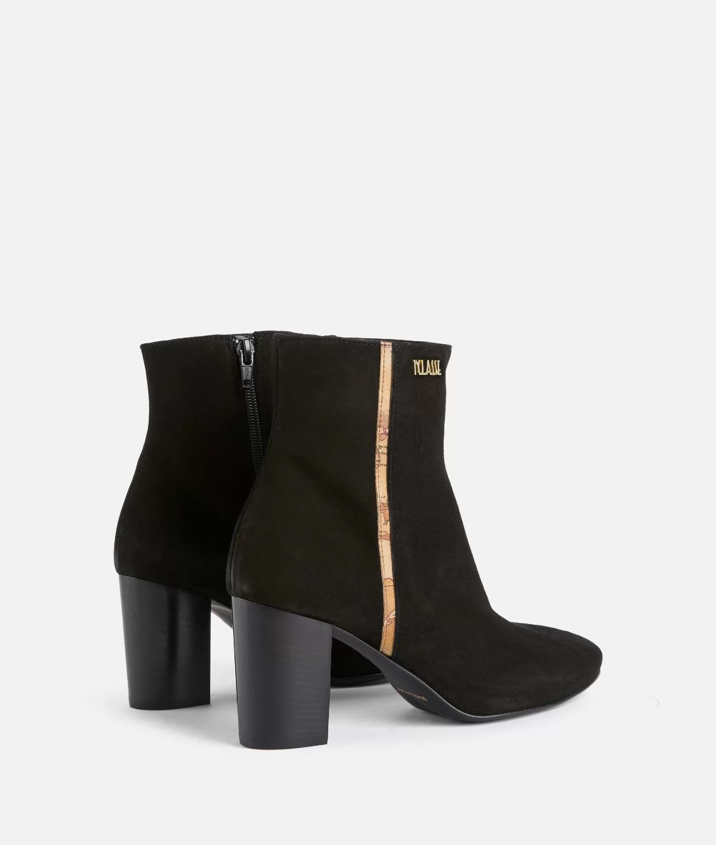 Alviero Martini 1a Classe Tronchetti In Pelle Scamosciata Con Logo 1ᴬ Classe Neri