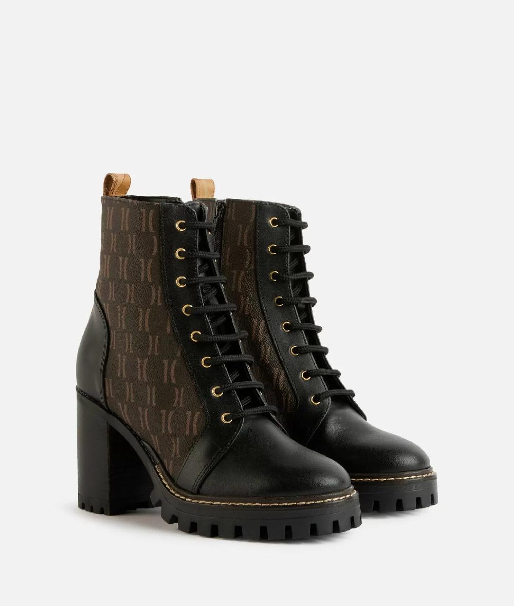 Alviero Martini 1a Classe Tronchetti In Tessuto Monogram 1C Neri