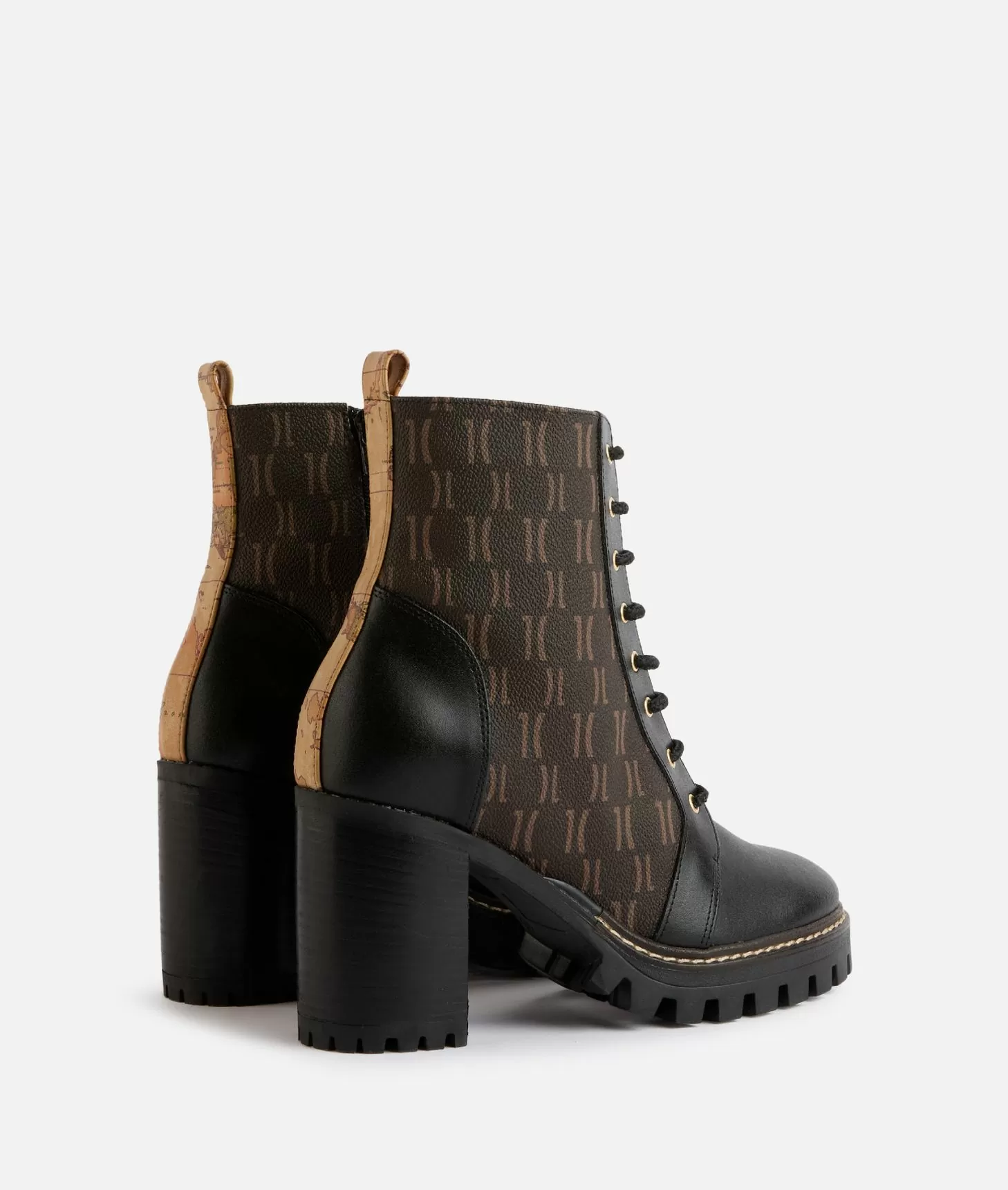 Alviero Martini 1a Classe Tronchetti In Tessuto Monogram 1C Neri