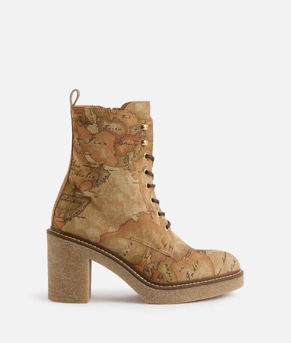 Alviero martini 1a classe Tronchetti in tessuto nabuk stampa Geo Classic